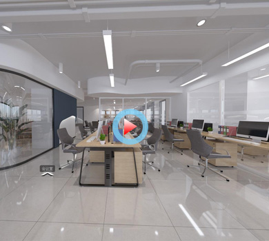杭州明電電子有限公司辦公室設計全景案例