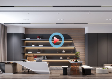 杭州銳爾發(fā)公司辦公展廳設計全景案例